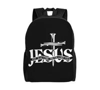 Personalizzato La Via La verità La Vita Laptop Zaino Bookbag Scuola Studenti Universitari Religione Croce Fede Borsa