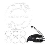 Personalizzato Logo Embosser Seal Stamp Custom Your Own Design personalizzato rotondo a 1,61 pollici per i libri