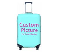 Personalizzato Logo Luggage Cover Elastico Personalizzato Il Vostro Design Qui Viaggio Suitcase Protettivo Coprire Suit Color6,XL