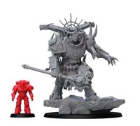 Personalizzato Lorgar Aurelian Daemon Prince personalizzato da W40k Chaos Spacemarines 3D resina miniatura scala ufficiale