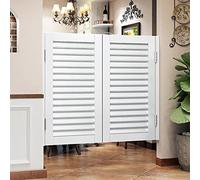 Personalizzato Louvered Cafe Swing Doors Indoor Saloon Porte per Cucina & Ristorante Chiusura Automatica Cerniere Batwing Style 95x90cm Divisorio di Ingresso per Terrazza & Bar