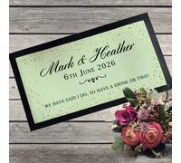 Personalizzato Matrimonio Barrette Runner Tappetino - Decorazione Tavolo