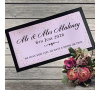 Personalizzato Matrimonio Barrette Runner Tappetino - Decorazione Tavolo