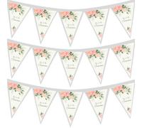 Personalizzato Mr & Matrimonio Reception Floreale Bunting Decorazione 3M Tessuto
