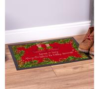 Personalizzato Natale Welcome Zerbino,Zerbino Ingresso,Elfo Piedi,Filthy Animale