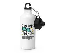 Personalizzato No.1 Accountant SPORTS Borraccia Worlds Miglior Awesome Thank You