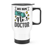 Personalizzato No.1 Doctor Viaggio Tazza Manico World's Best Awesome Thank You