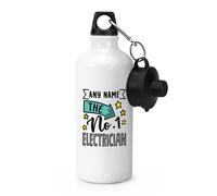 Personalizzato No.1 Elettricista SPORTS Borraccia Worlds Best Awesome Thank You