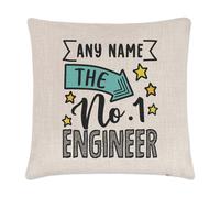 Personalizzato No.1 Ingegnere Cuscino Cover World's Best Bellissimo Thank You
