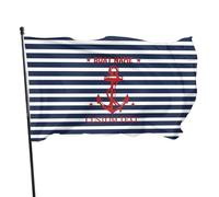 Personalizzato Nodo Nautico Ancora Casa Bandiera Esterna Banner Yard Decorazione esterna Bussola Nautica personalizzata Capitano Nome barca Posizione Barca Benvenuto a bordo Bandiera per gli