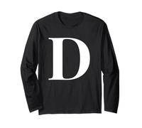 Personalizzato nome alfabeto iniziale lettera D regalo regalo Maglia a Manica