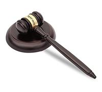 Personalizzato nome personalizzato martello di legno e blocco del suono con testo inciso per l'asta del giudice avvocato