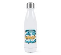 Personalizzato Non The Worst Dipendente Doppio Muro Acqua Bottiglia Scherzo Best