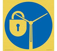 Personalizzato Obbligatorio: Blocca le pale del rotore Segno - 150x150mm - S15