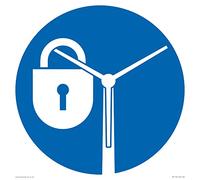 Personalizzato Obbligatorio: Blocca le pale del rotore Segno - 300x300mm - S30