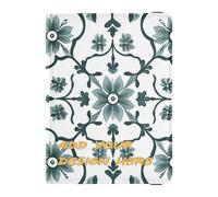 personalizzato Passaporto e Vaccino Card Holder Combo India Rosetta Modello Ciano Floreale personalizzato Passaporto Caso di Viaggio Documenti Portafoglio Documenti Organizer Titolare Accessori