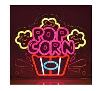 Personalizzato per insegne al neon Per insegna al neon Popcorn Decorazione da parete Snack Store Cinema