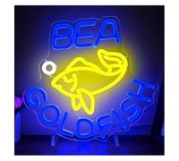 Personalizzato per insegne al neon Per la lampada al neon prestito parola Sii un pesce rosso per insegna per decorazione murale