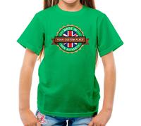 Personalizzato/Personalizzato Made IN Inglese Built T-Shirt Bambini Regalo