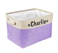 Personalizzato Pet Storage Box Gratuito Personalizzato Canestri Di Immagazzinaggio Per Cane Giocattoli Vestiti Nessun Odore Stampa Senza Cani Nome Con Cute Paw