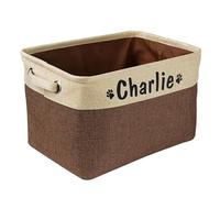 Personalizzato Pet Storage Box Gratuito Personalizzato Canestri Di Immagazzinaggio Per Cane Giocattoli Vestiti Nessun Odore Stampa Senza Cani Nome Con Cute Paw