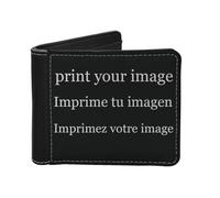 Personalizzato Portafogli per Uomo Personalizzato Portafoglio Corto In Pelle PU Titolare Di Carta Portafoglio Moneta Piccola Borsa Soldi CUSTOM,11.5X9.5CM