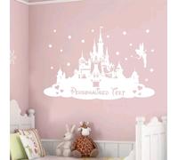 Personalizzato Principessa Castello Disney Adesivo da Parete PER BAMBINI