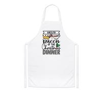 Personalizzato Queen Of The Natale Cena Chef Grembiule Mamma Nonna Cucinare