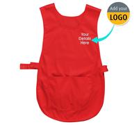 Personalizzato Ricamato Abito da Lavoro con Tasca Donna Grembiule Asta Pulizia