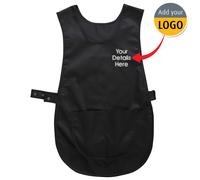 Personalizzato Ricamato Abito da Lavoro con Tasca Donna Grembiule Asta Pulizia