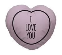 Personalizzato Rosa i Love You Design Cuore Cuscino Sagomato Valentines Day Gift