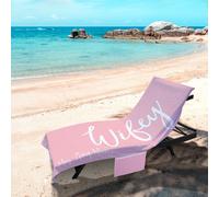 Personalizzato Rosa Wifey Design - Lunghezza Intera Lettino Solare Telo con