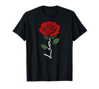 Personalizzato Rose Nome Lia Elegante Floreale Donne Ragazze Maglietta