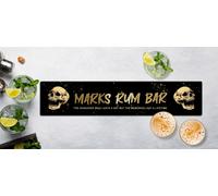 Personalizzato Rum Barrette Runner Tappetino - Color Oro BAR A Casa Birra L102