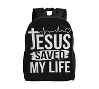 Personalizzato Salvato la mia Vita Zaino da Viaggio Scuola Laptop Bookbag Cristo Religione Fede Studente Universitario Borse