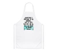 Personalizzato Sometimes I Pretend To Be Normale Chef Grembiule Introvert Cucina