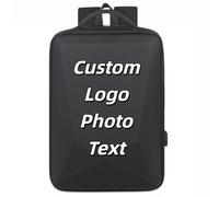Personalizzato Spalla Borsa Uomo Donne Personalizzata Logo Zaino Grande Capacità Computer Borsa Casual Scuola Borsa Color1,32 * 13 * 42cm