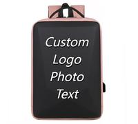 Personalizzato Spalla Borsa Uomo Donne Personalizzata Logo Zaino Grande Capacità Computer Borsa Casual Scuola Borsa Color4,32 * 13 * 42cm