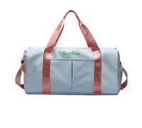 Personalizzato Sport Fitness Duffel Bag Testo personalizzatos Ricamo Borsa da viaggio Nome personalizzato Tasche umide asciutte Organizzatore Borse di stoccaggio per donne uomini