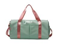 Personalizzato Sport Fitness Duffel Bag Testo personalizzatos Ricamo Borsa da viaggio Nome personalizzato Tasche umide asciutte Organizzatore Borse di stoccaggio per donne uomini