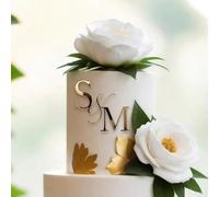 Personalizzato Sposa & Sposo Iniziali Torta Di Nozze Topper, Personalizzato Torta Di Nozze Decorazione, Incisione Segni In Acrilico Per Fidanzato, Anniversario, Regali Di Compleanno