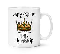 Personalizzato Suo di Lui Signoria 284ml Tazza Royal Scherzo Divertente Corona