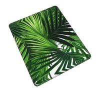 Personalizzato Tampone per Mouse, Green Leaves of Palm Tree Tropical Plant Tappetino per Il Mouse Superficie Liscia Gaming Mousepad per Notebook Casa PC