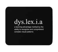 Personalizzato Tampone per Mouse, Reading Motivational Uplifting Message Quote Cute Dyslexia Awareness Tappetino per Il Mouse Ergonomico Gaming Mousepad per Computer Casa PC