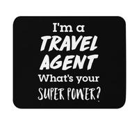Personalizzato Tappetini Mouse, Tour Package Airline Staff What's Your Super Power? Trip Advisor Tappetino per Il Mouse Superficie Liscia Gaming Mousepad per PC Ufficio Computer
