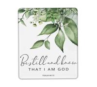 Personalizzato Tappetino Mouse, Inspirational Wall Art Be Still And Know That I Am God Tappetino per Il Mouse antisfilacciamento Gaming Mousepad per Casa Ufficio PC