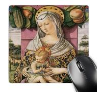 Personalizzato Tappetino per Il Mouse By Carlo Crivelli 25X30Cm, Tappetino Mouse Superficie Liscia Gaming Mousepad per Notebook Laptop Computer