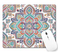Personalizzato Tappetino per Il Mouse Colorful Mandala Gaming Mousepad Tappeto Mouse 25x30cm per Ufficio,Computer,Laptop