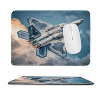 Personalizzato Tappetino per Il Mouse Fighter Plane in The Sky Gaming Mousepad Tappetini Mouse 25x30cm per Laptop,Ufficio,Casa