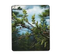 Personalizzato Tappetino per Il Mouse, Pine Branches And Leaves, Bordi Cuciti Tampone per Mouse, Mousepads, 25X30cm, PC, Laptop, Ufficio